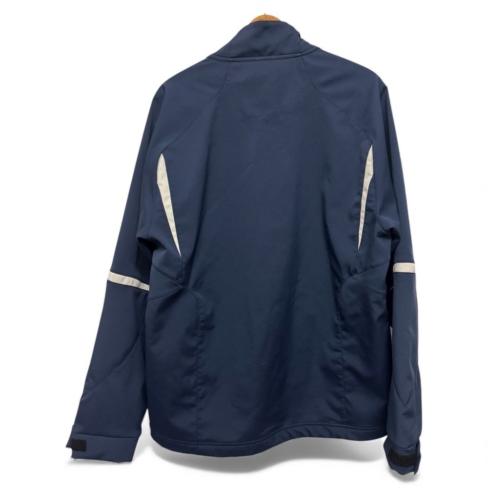 Under Armour Mens Navy Blue White Athletic Track Jacket‎ Full Zip Size Large - Picture 7 of 8